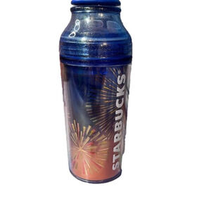 𝅺STARBUCKS ✨Super RARE Cold Beverage Double Wall Cup  Fireworks